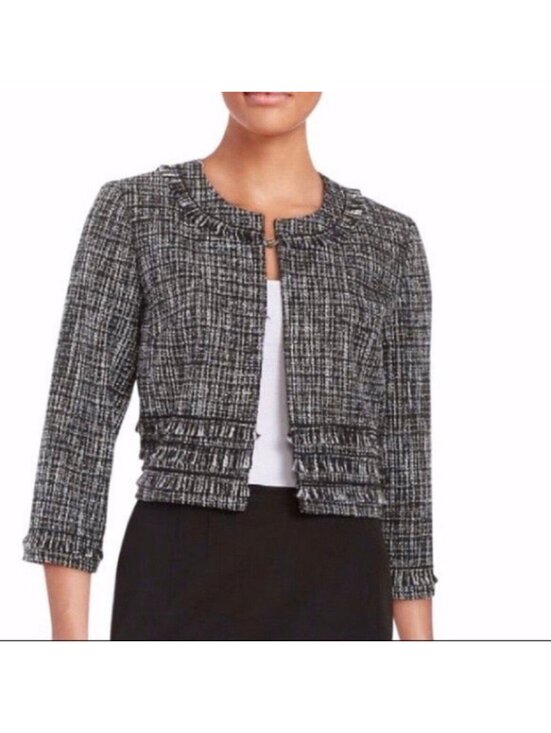 Karl Lagerfeld Jackets & Blazers - Karl Lagerfeld Cropped Tweed Jacked Size M